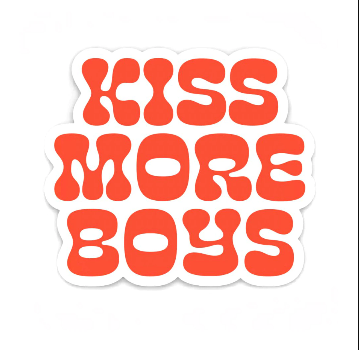 Kiss More Boys Sticker