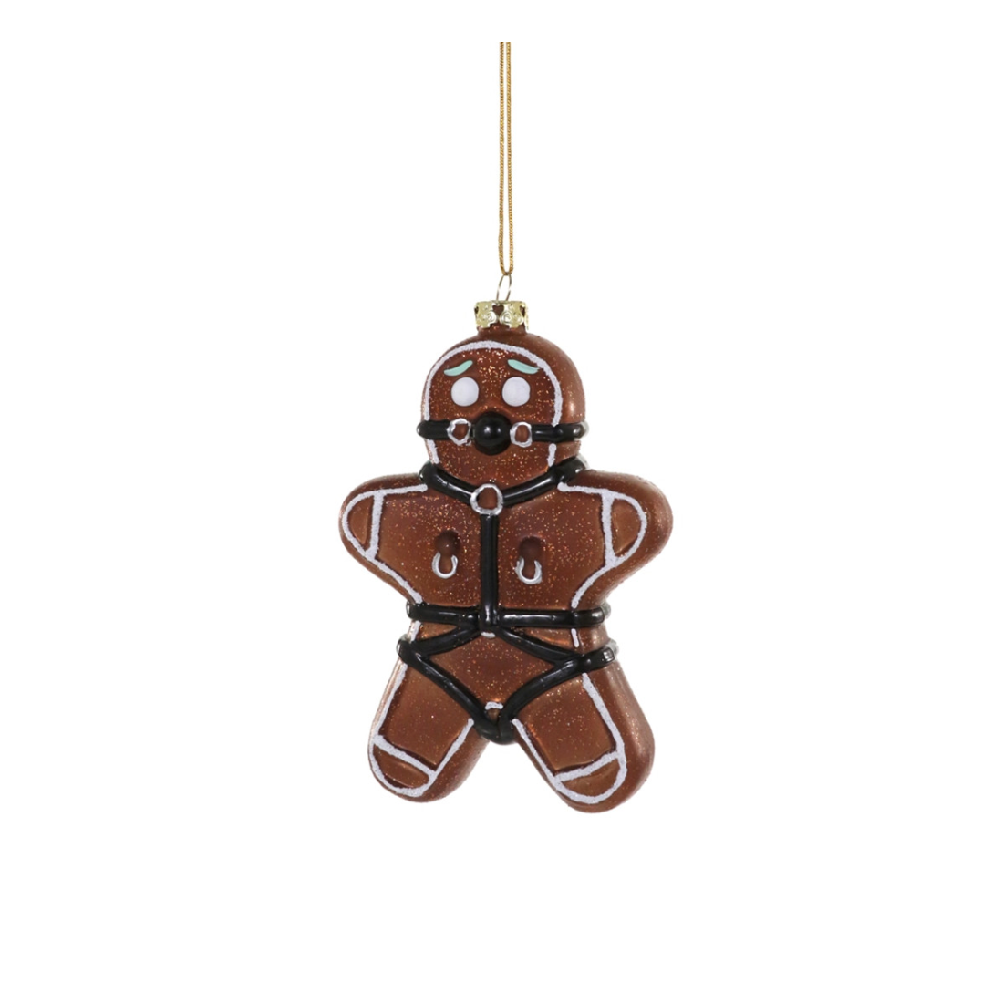 NAUGHTY GINGERBREAD MAN ORNAMENT