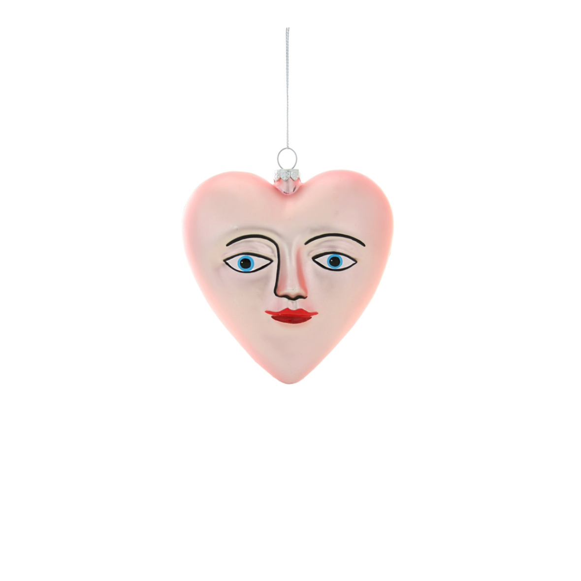 BLUE EYED HEART ORNAMENT