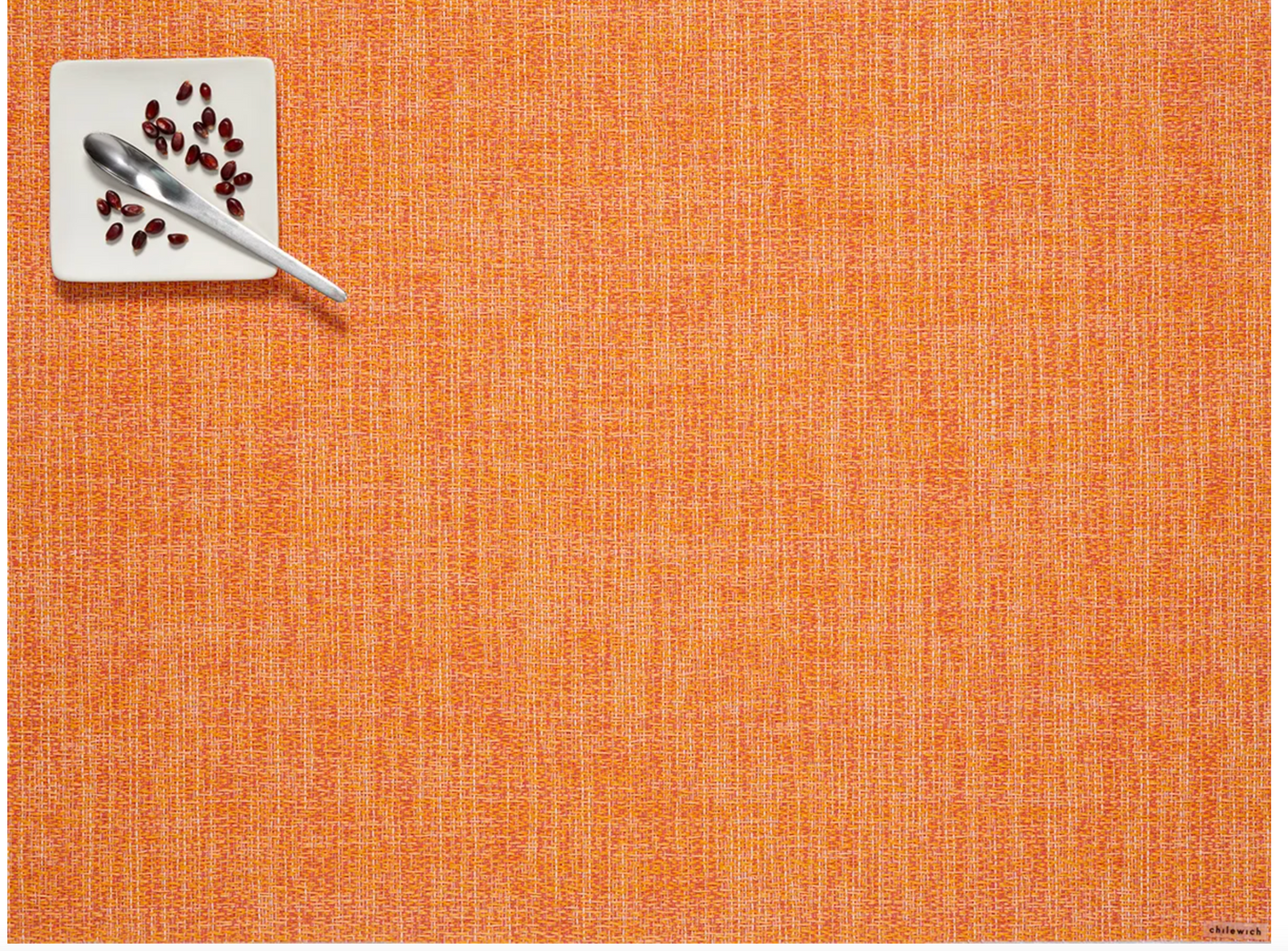 Tangerine Boucle Rectangle Placemats