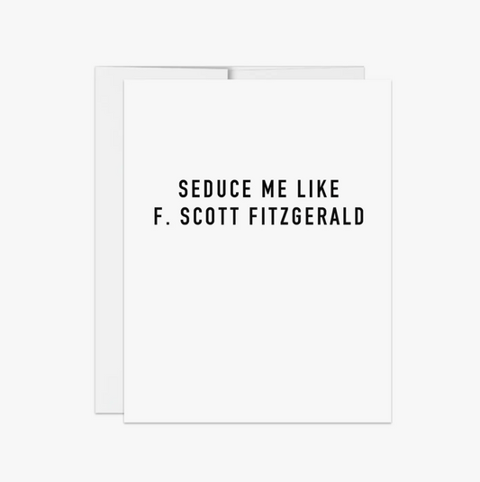 F. Scott Fitzgerald Card