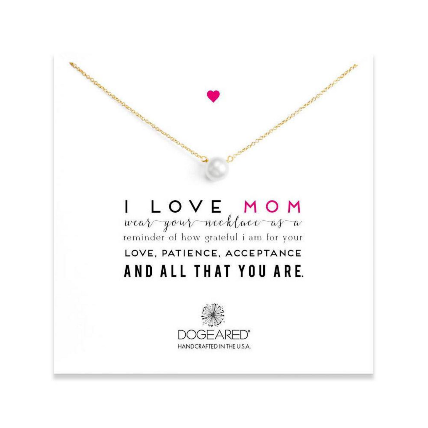 I Love Mom Necklace