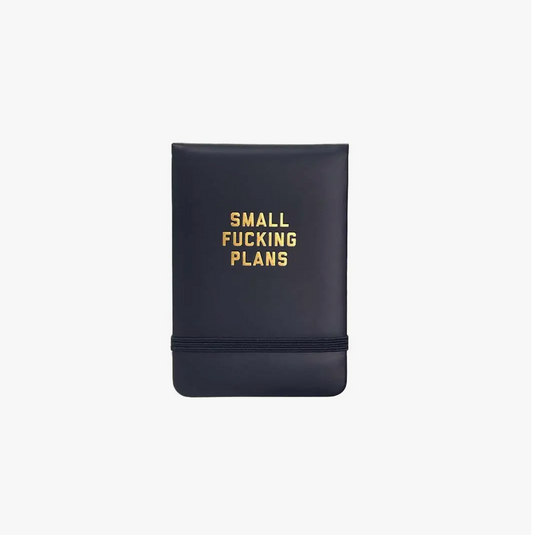 Small Fucking Plans Pocket Journal Black