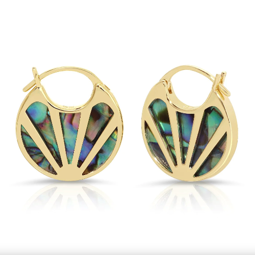 Abalone Moonage Hoops