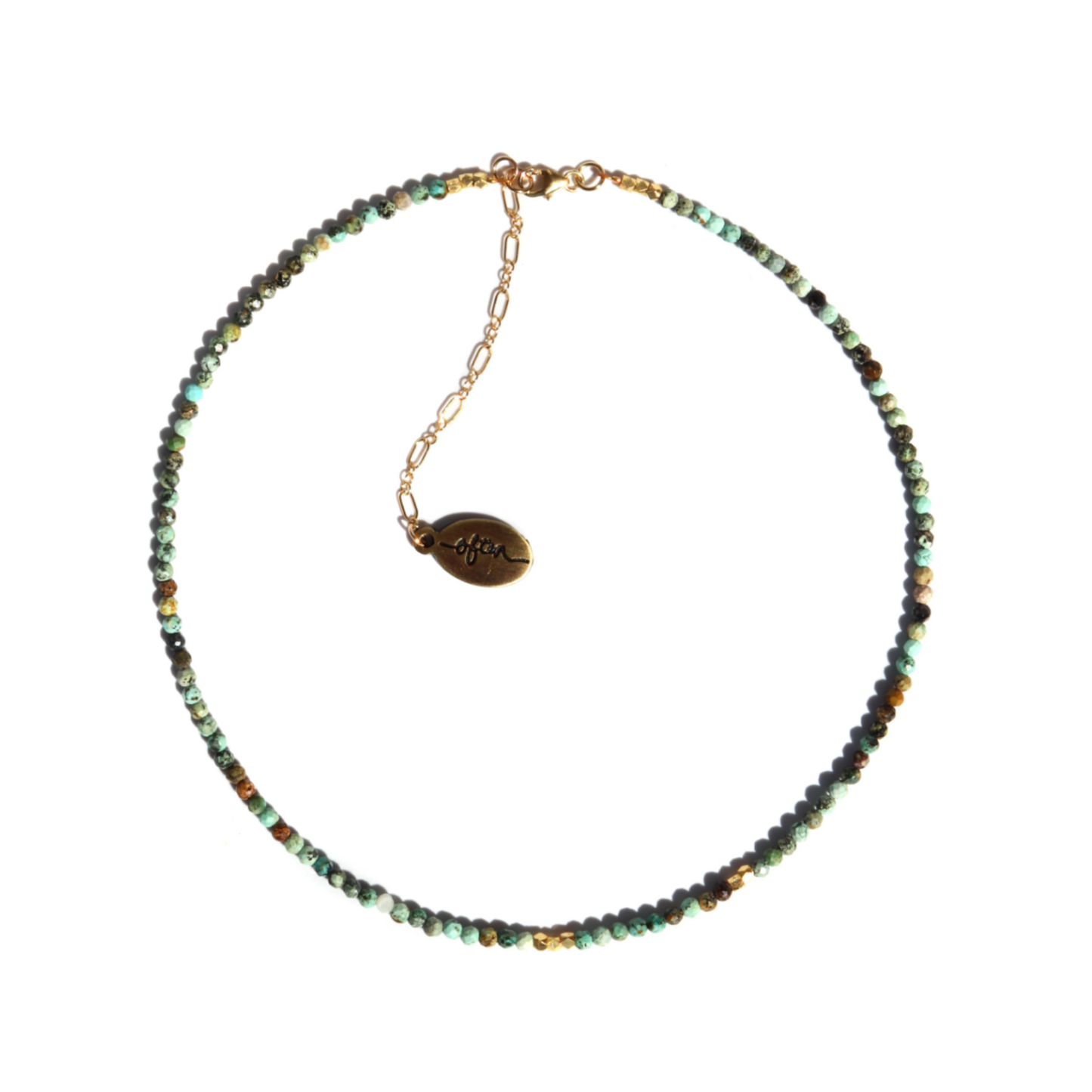 African Turquoise Choker Necklace