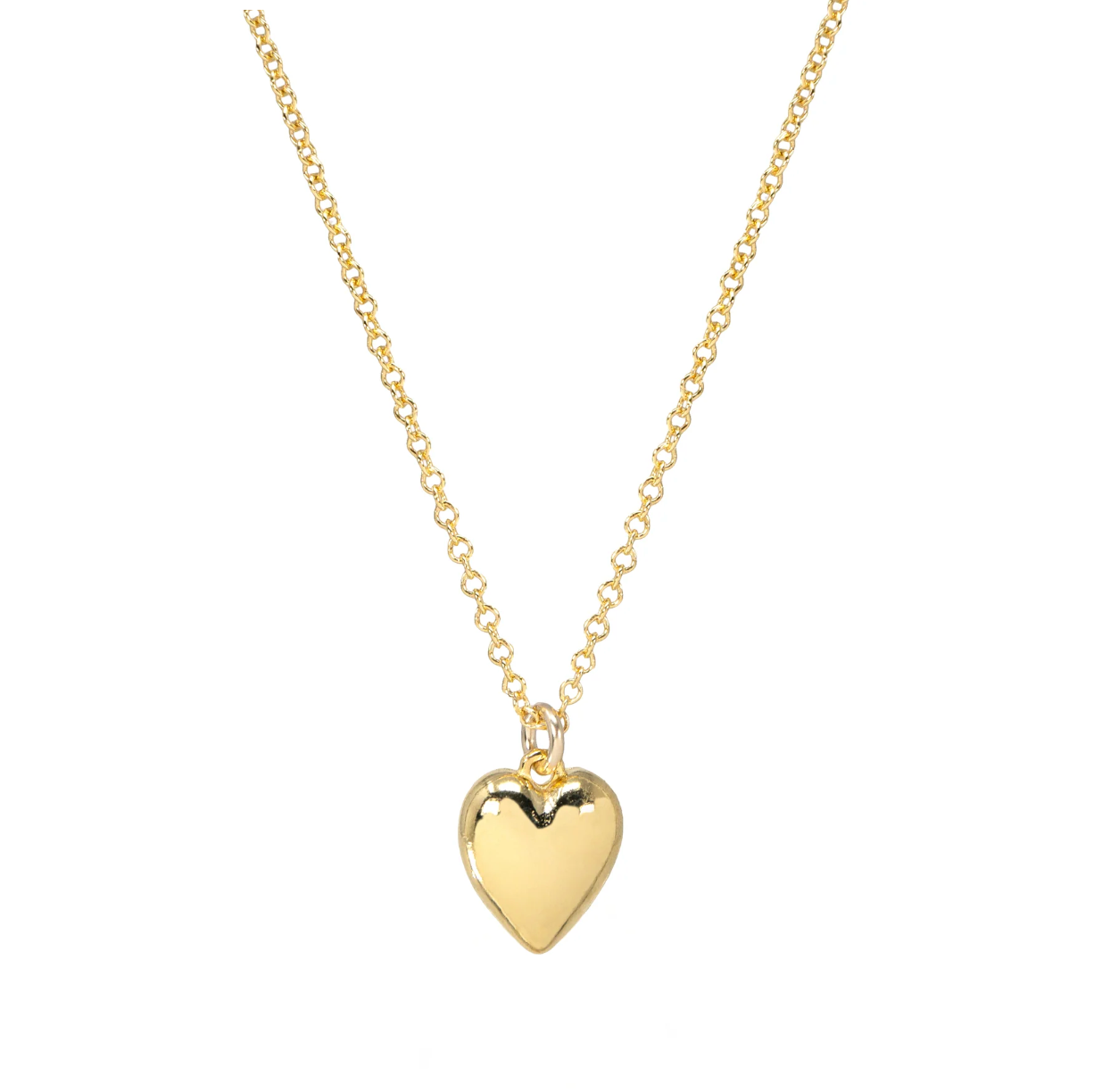 Modern Heart of Gold Necklace
