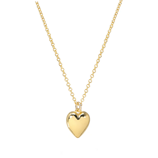 Modern Heart of Gold Necklace
