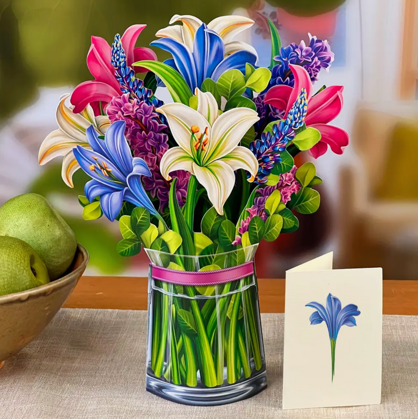 Lilies & Lupines Pop Up Card