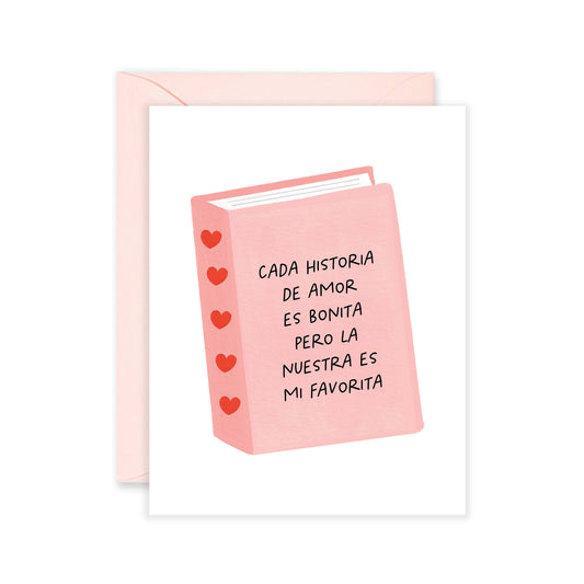 Nuestra Historia Love Greeting Card | Dia De San Valentin