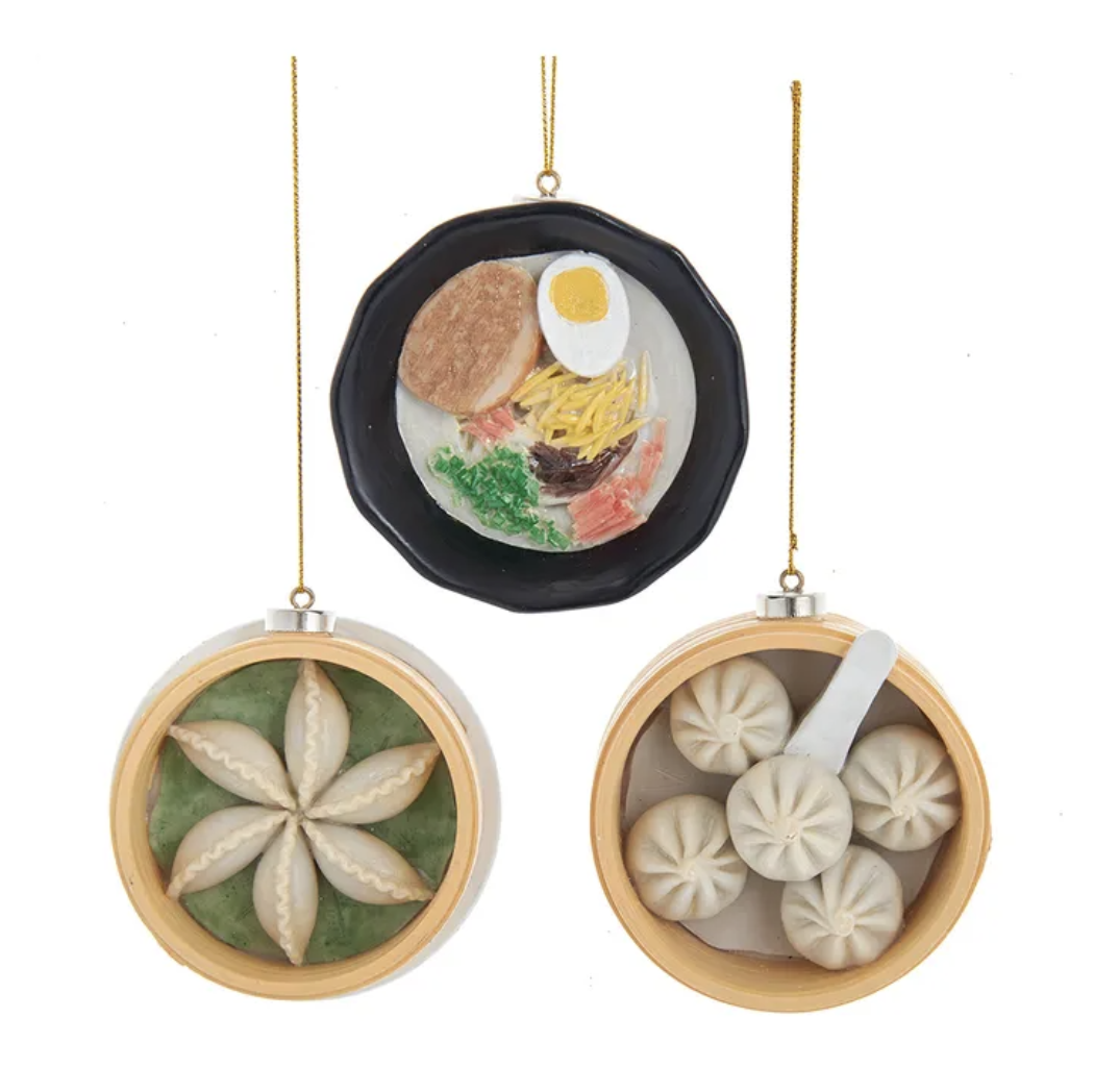 Dumplings / Soup Ornament, 3” Asst