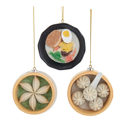 Dumplings / Soup Ornament, 3” Asst